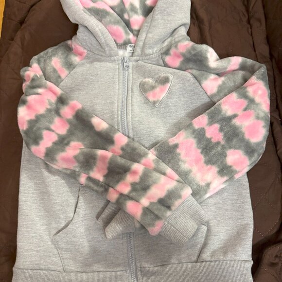 V.&GRIN Girl Zip up Hoodie Sweatshirt Soft Fuzzy Fleece Jacket with Pocket - Picture 8 of 12